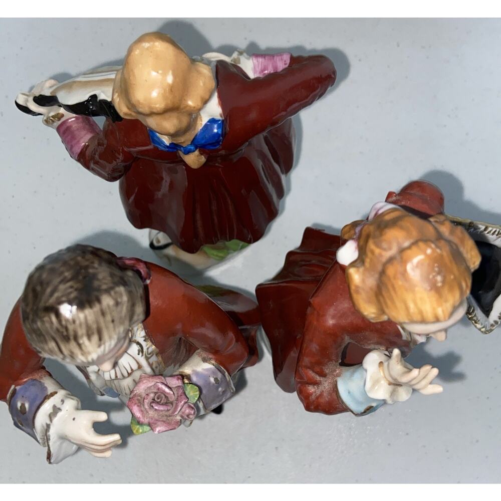 Rare Vintage Lot Of 4 Men‎ Victorian Royal Figurines Made In Occupied Japan 10” - Picture 13 of 14